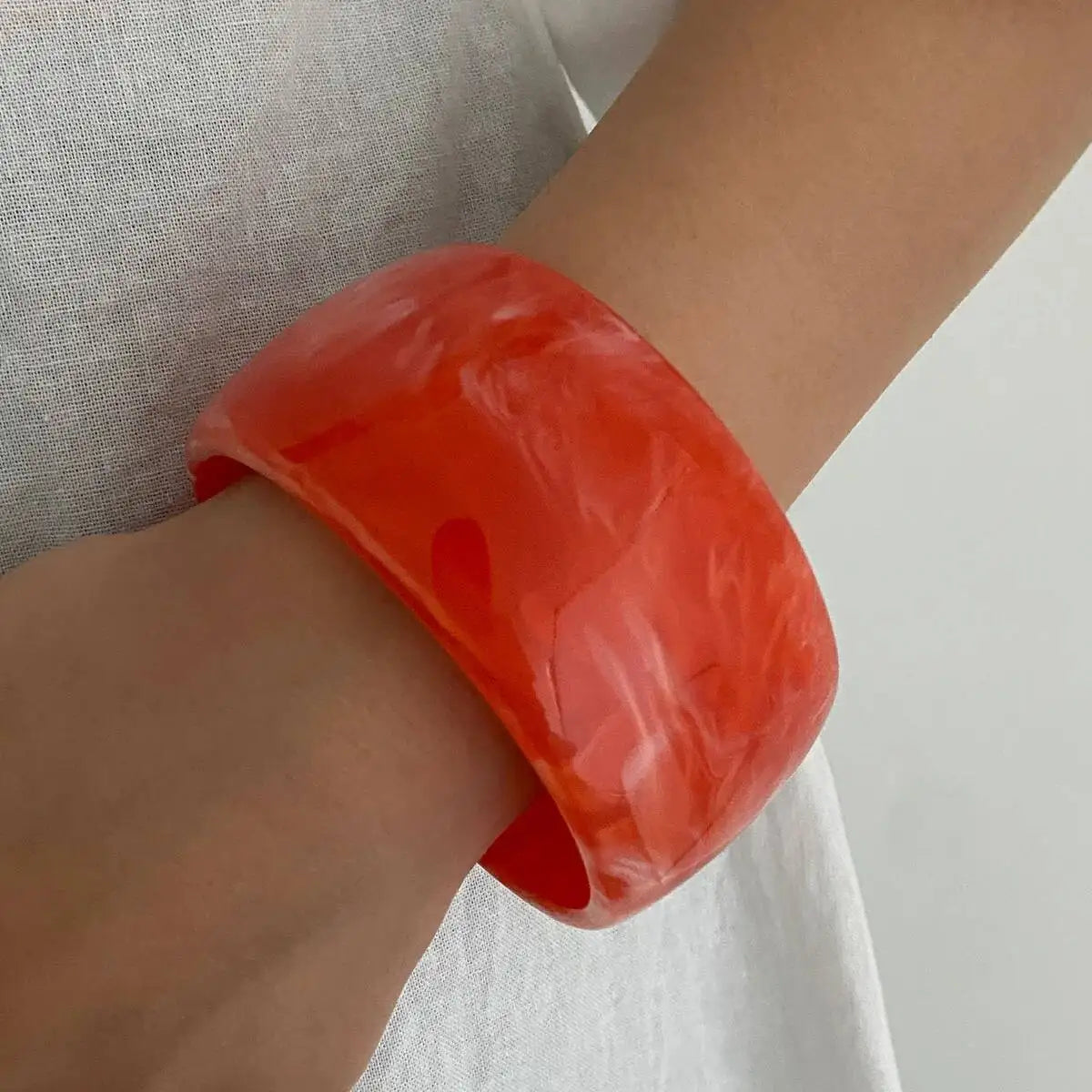 Bold Punk Geometric Metal Cuff Bracelet