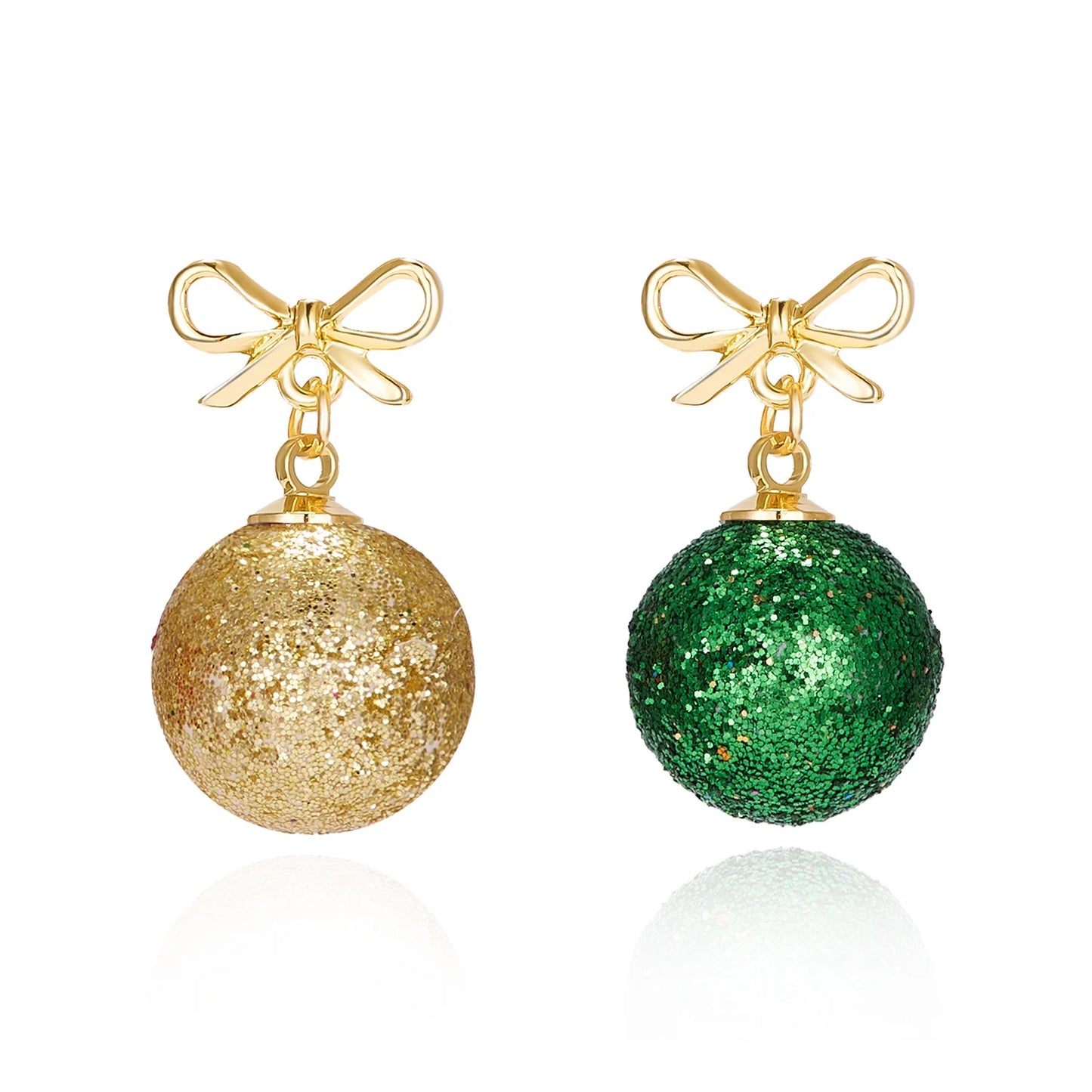 Resin Snowflake Christmas Drop Earrings - Festive Star Design