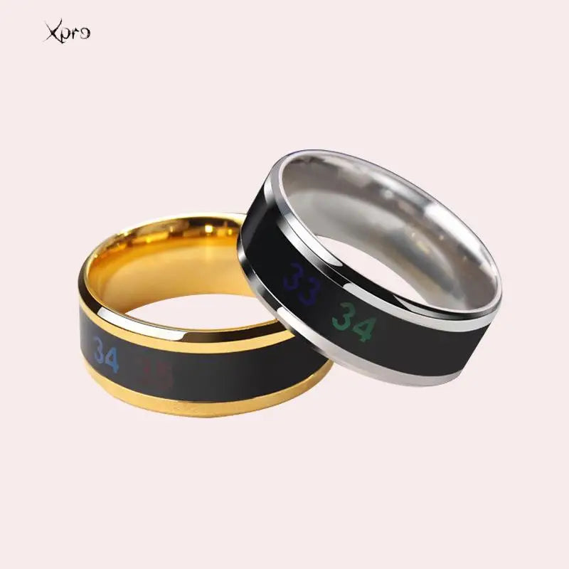 Temperature Sensor Smart Ring - Stainless Steel Body Monitor