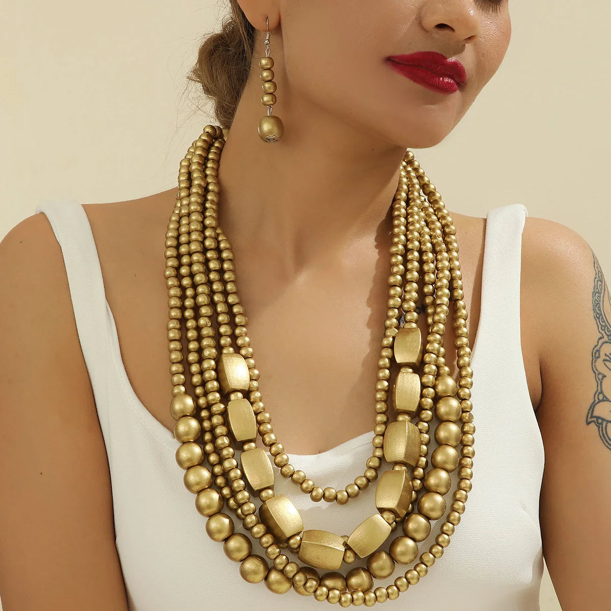 African Beads Jewelry Set