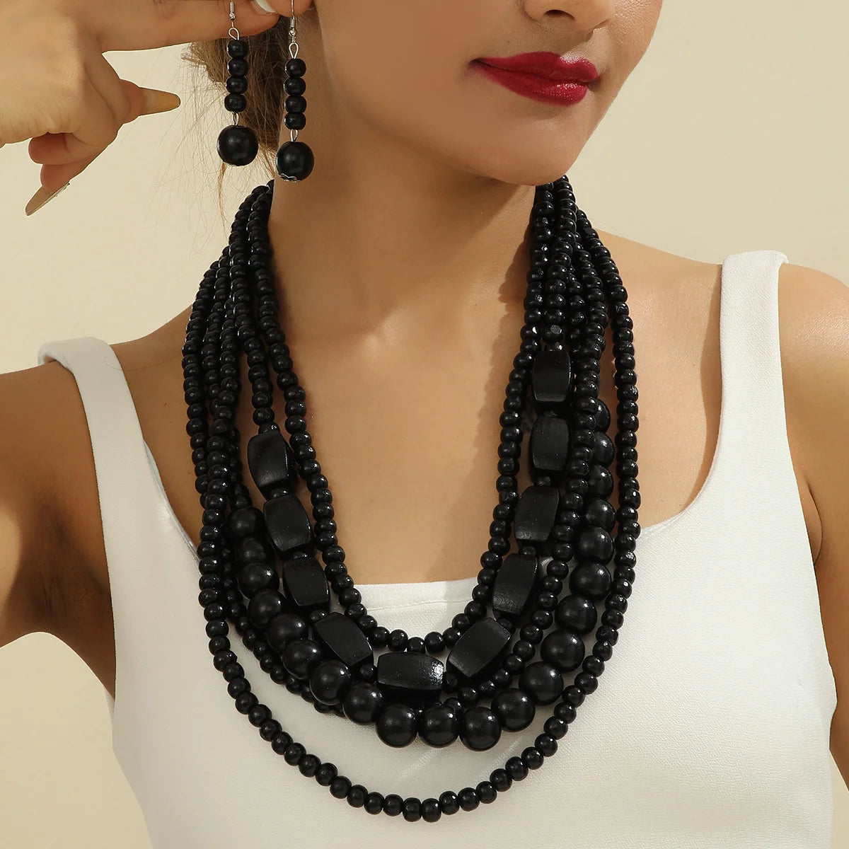 African Beads Jewelry Set