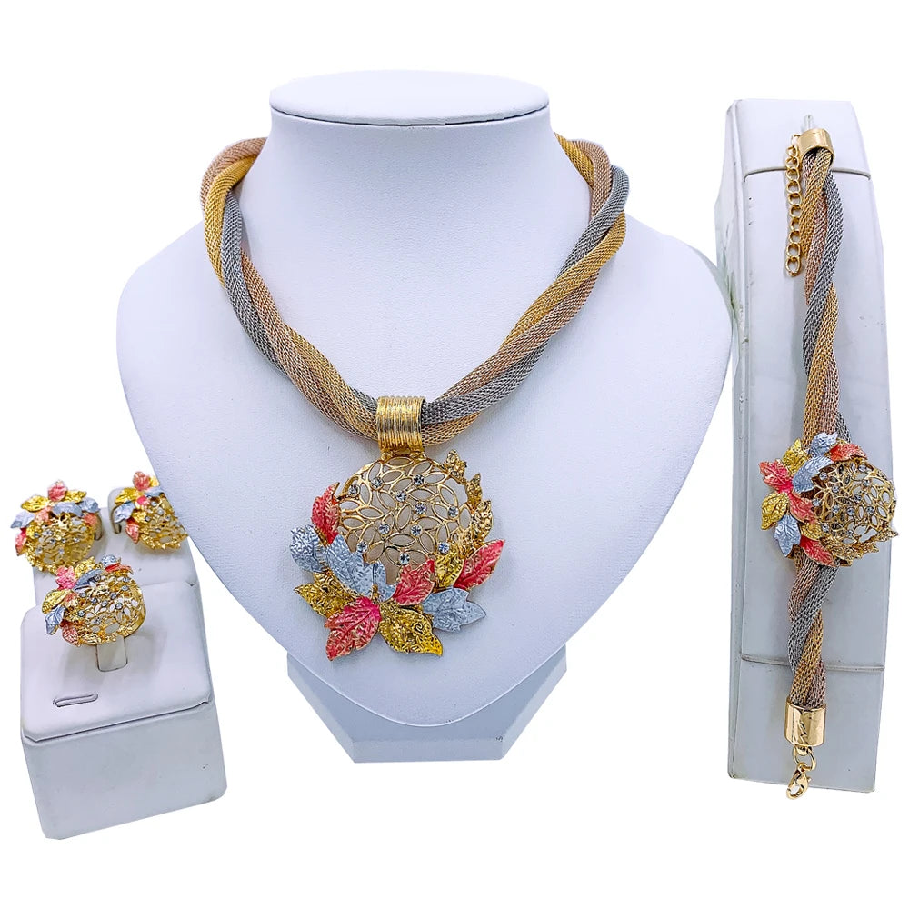 Beaded Jewelry Set with Butterfly Design