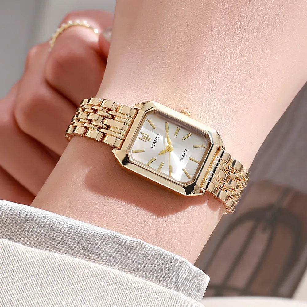Fashion Square Watch for Women - Alloy Quartz Wristwatch