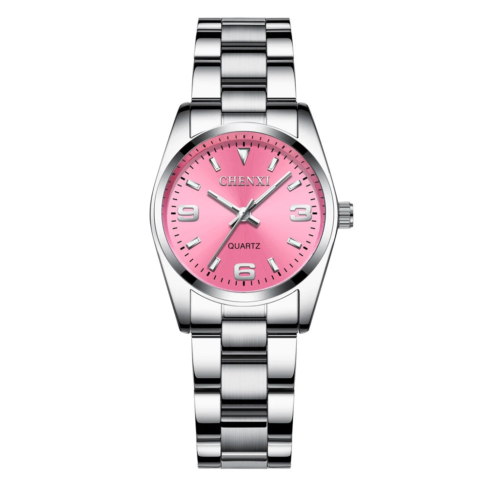 Waterproof Stainless Steel Watch for Women - Casual Quartz Wristwatch