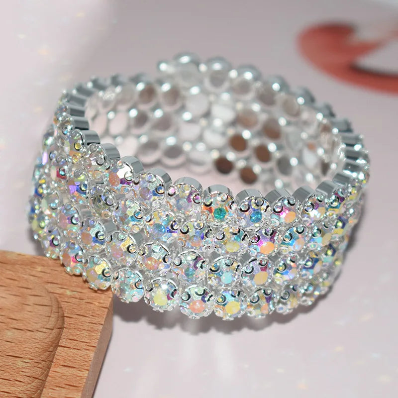 Crystal Cuff Bangle Bracelet - Fashion Design